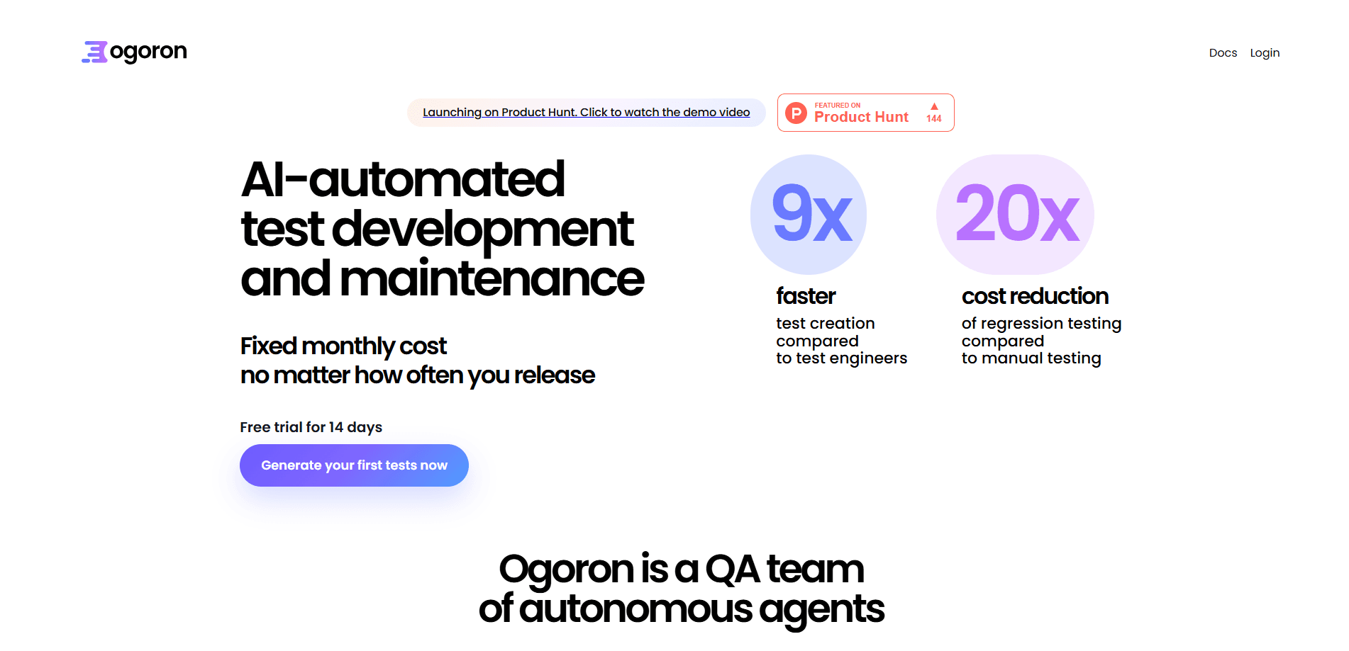 Aperçu de l'interface de Ogoron