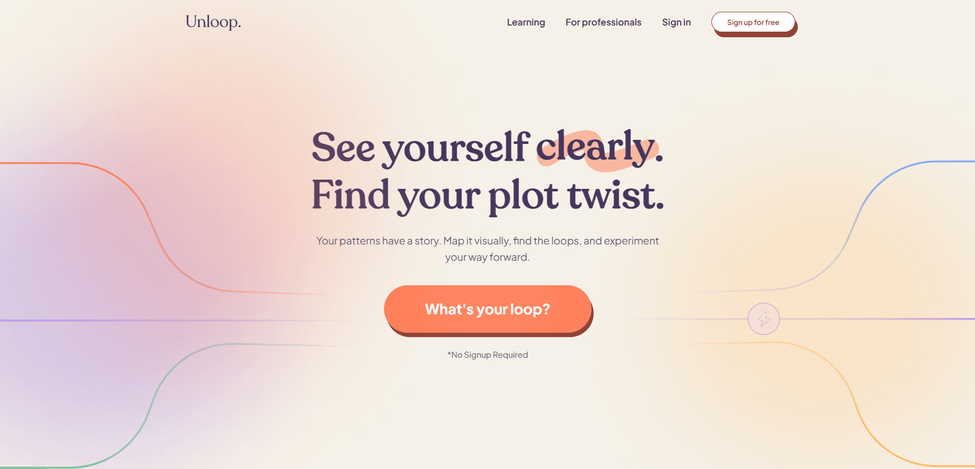 Interface preview of Unloop