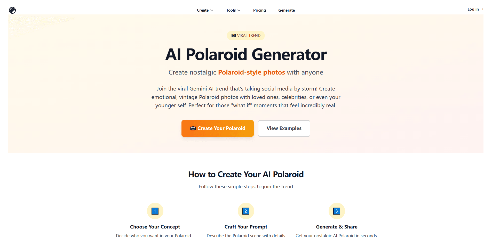 AI Polaroid Generator by AI Photoshoot 미리보기