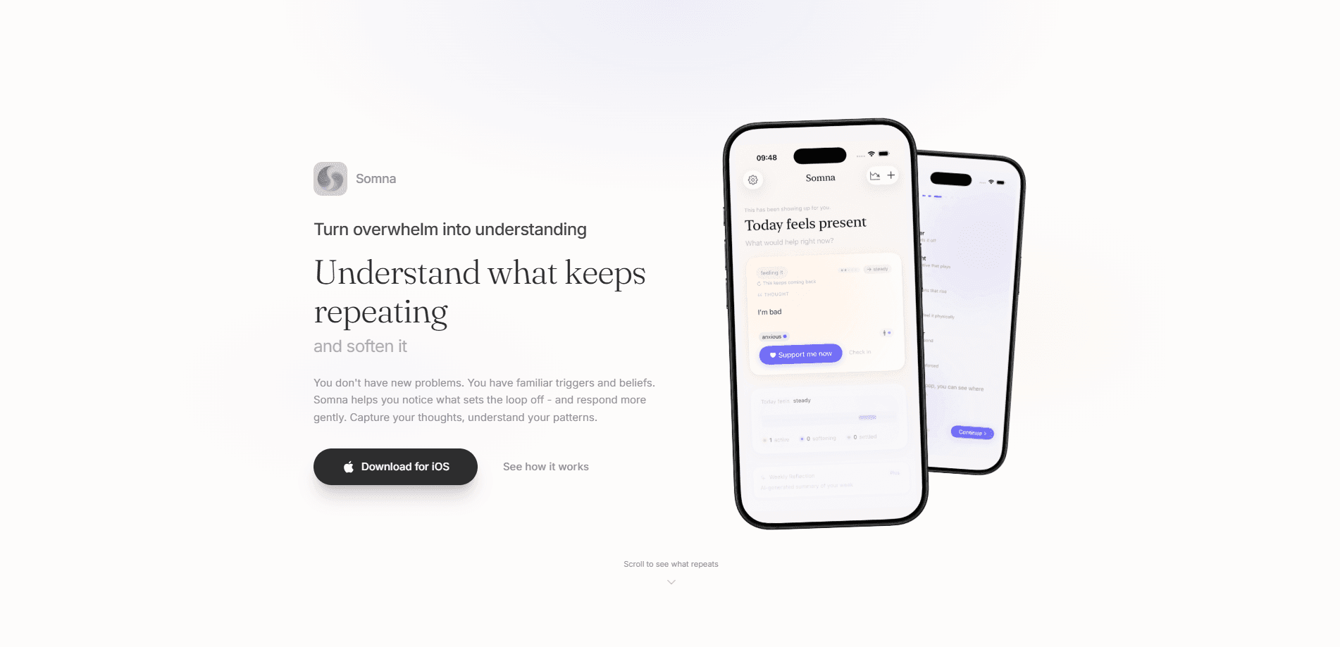Interface preview of Somna