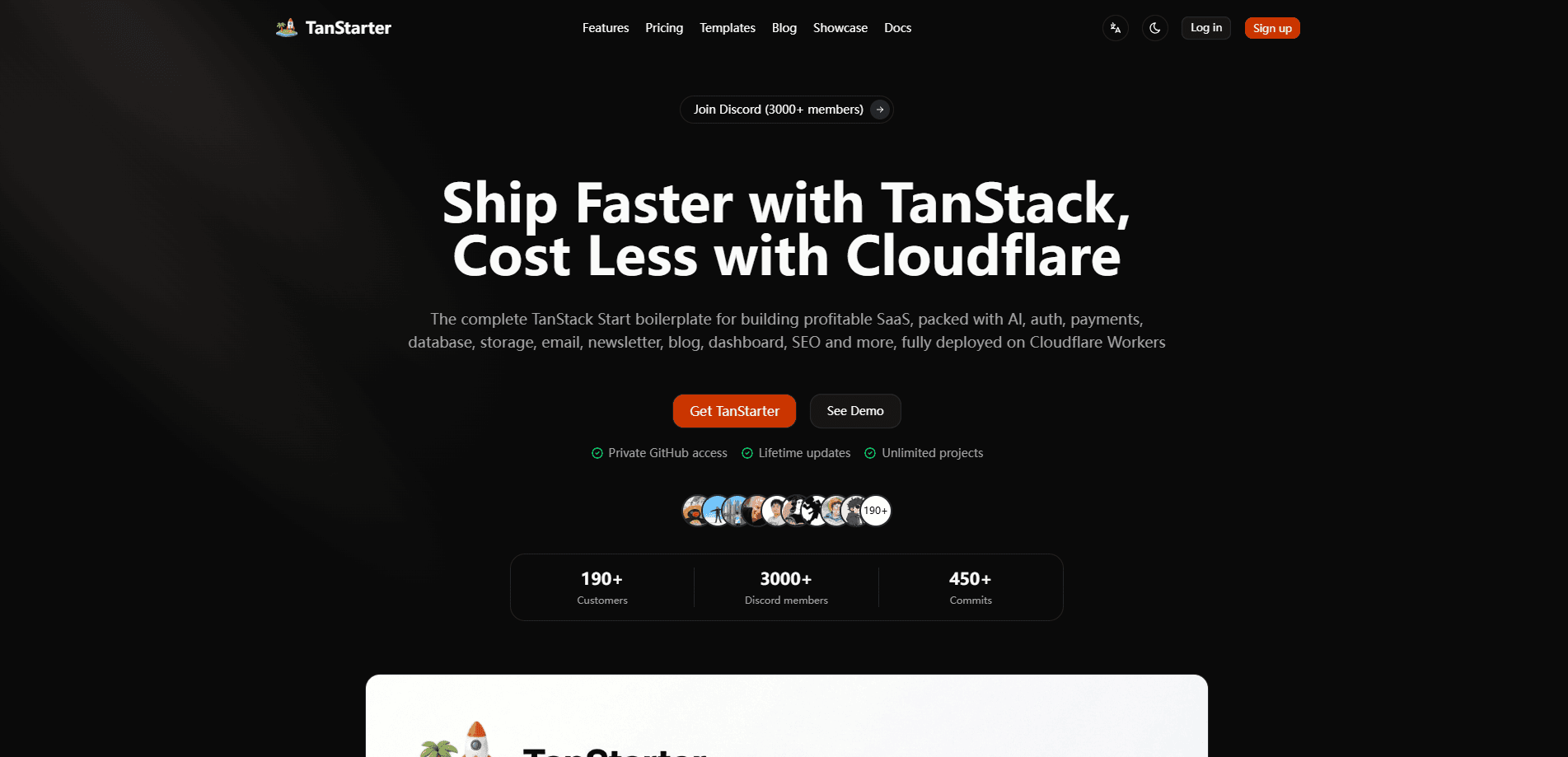 TanStarter 미리보기