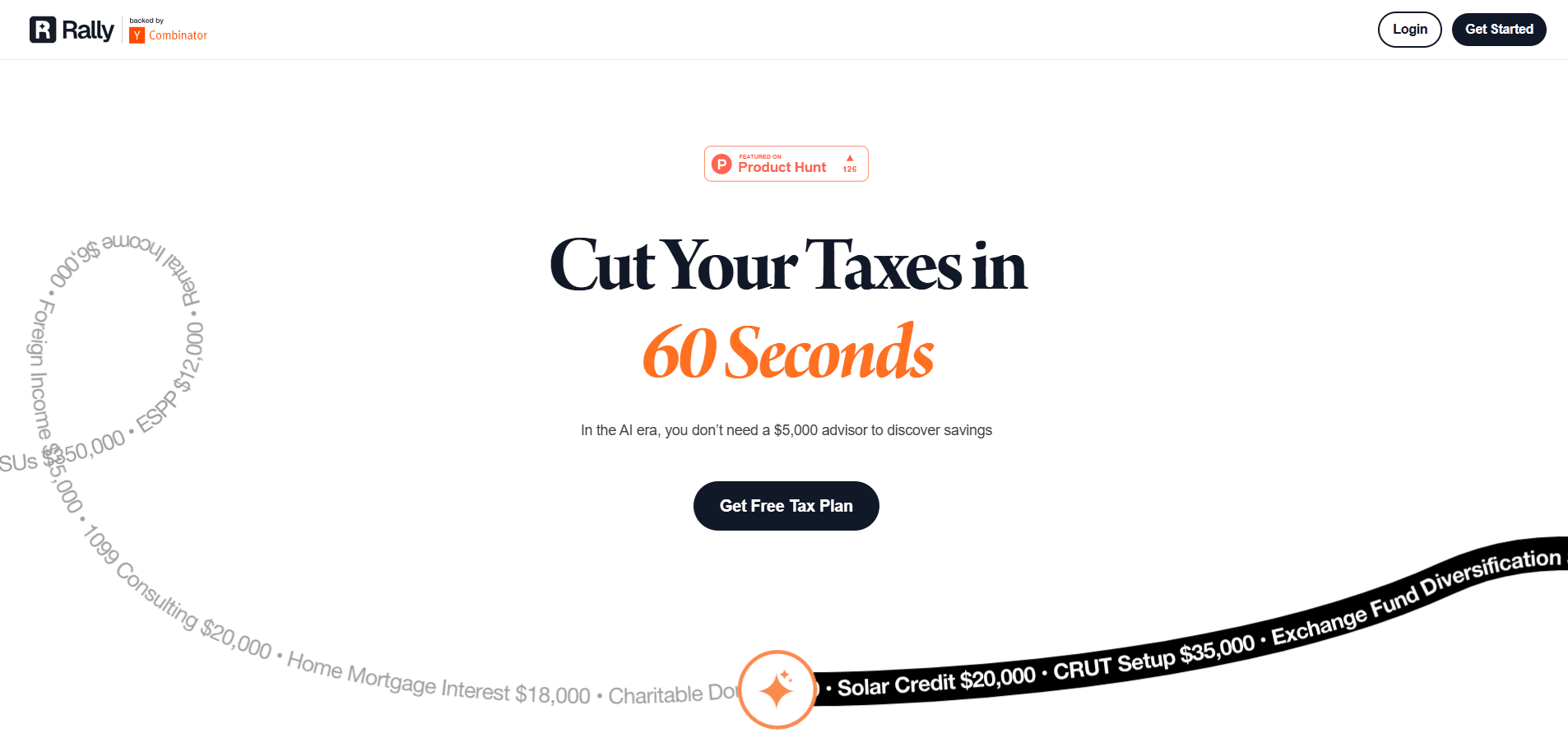 Interface preview of Rally Tax