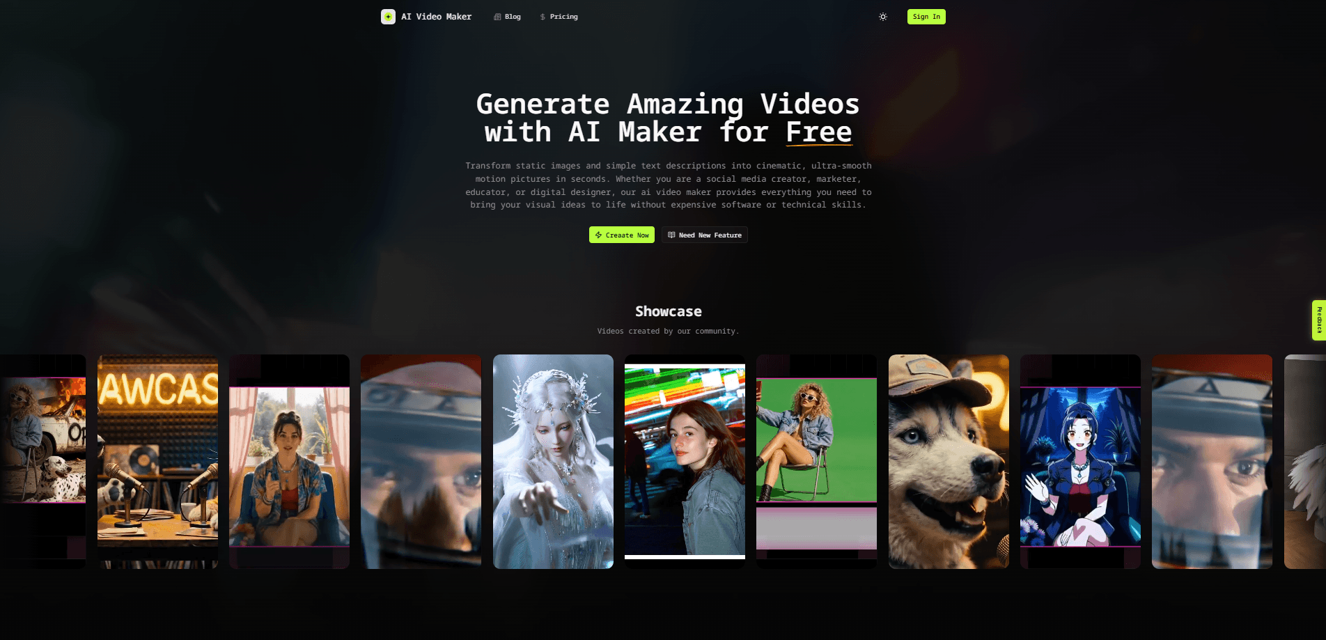 AI Video Maker 미리보기