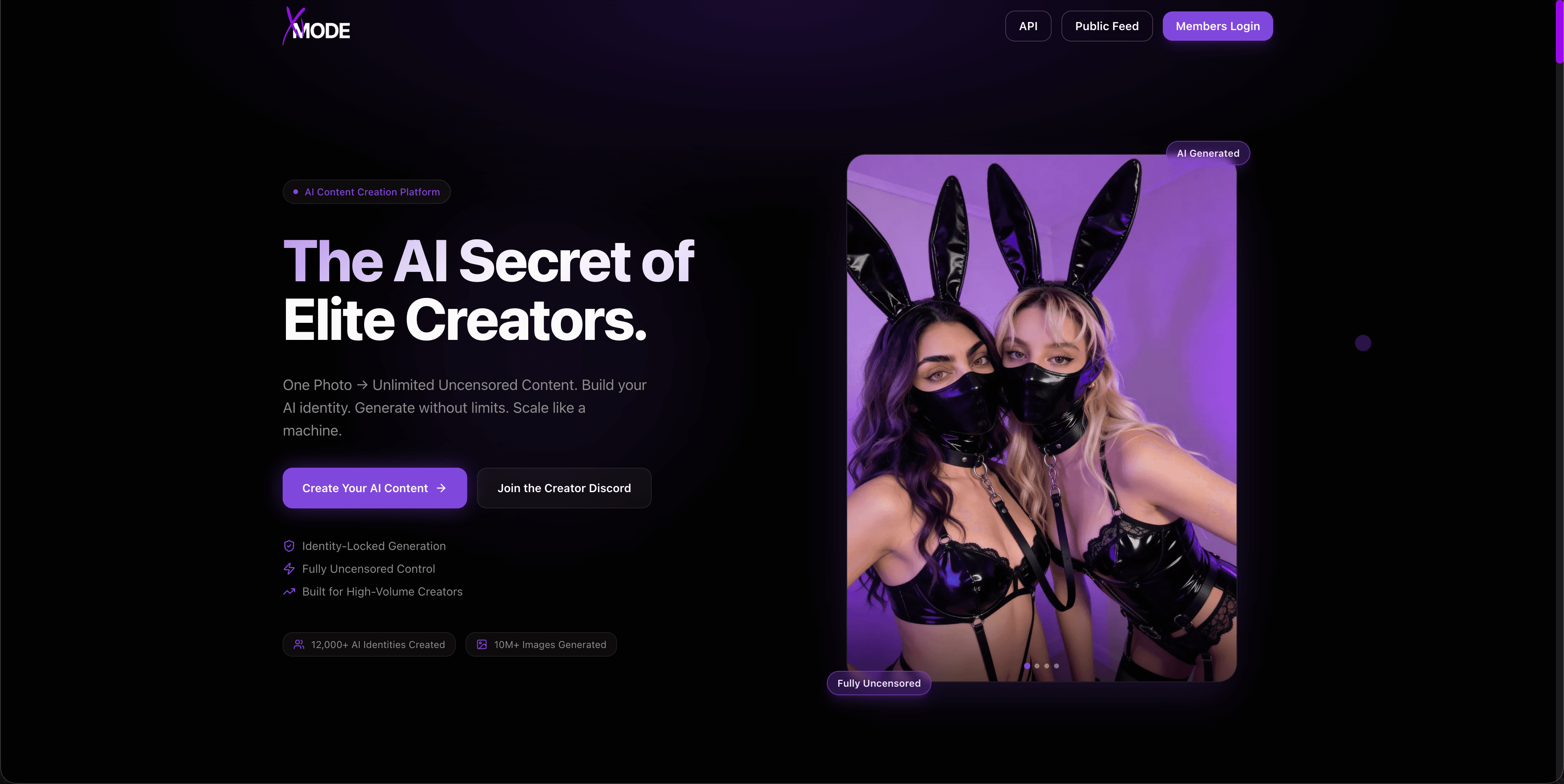 Interface preview of Xmode AI